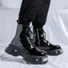European Warm Series 2025 Spring New Patent Leather Fashion Versatile Martin Boots Men's British Style Trendy Work Shoes 33988-R_vogvips.com