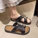 New Cross-strap Flip-flops Daily Seaside Casual Slippers Women's Trend Fashion Beach Sandals_vogvips.com