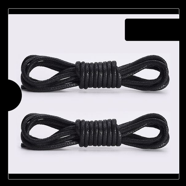 Shoe Accessories leather Martin boots black and white round shoelaces_vogvips.com