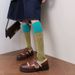 Men & Women's Houndstooth & Checkered Knee-High Socks – American Retro Style, Breathable Cotton, Vintage-Inspired Casual & Smart Socks_vogvips.com
