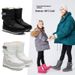 Kids & Adults Winter Snow Boots With Faux Fur Lining, Waterproof & Slip-Resistant, Thermal Insulated For Cold Weather, Round Toe, Casual Style_vogvips.com