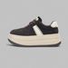 Retro Color-blocking Thick-soled De Xun Shoes For Petite Women, Height-increasing And Slimming, Versatile Casual Sneakers_vogvips.com