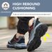 Men's Steel Toe Safety Work Shoes,Rotating Buckle,Breathable Mesh & Microfiber Leather Upper,EVA Sole Construction & Outdoor Working Sites Work Shoes_vogvips.com