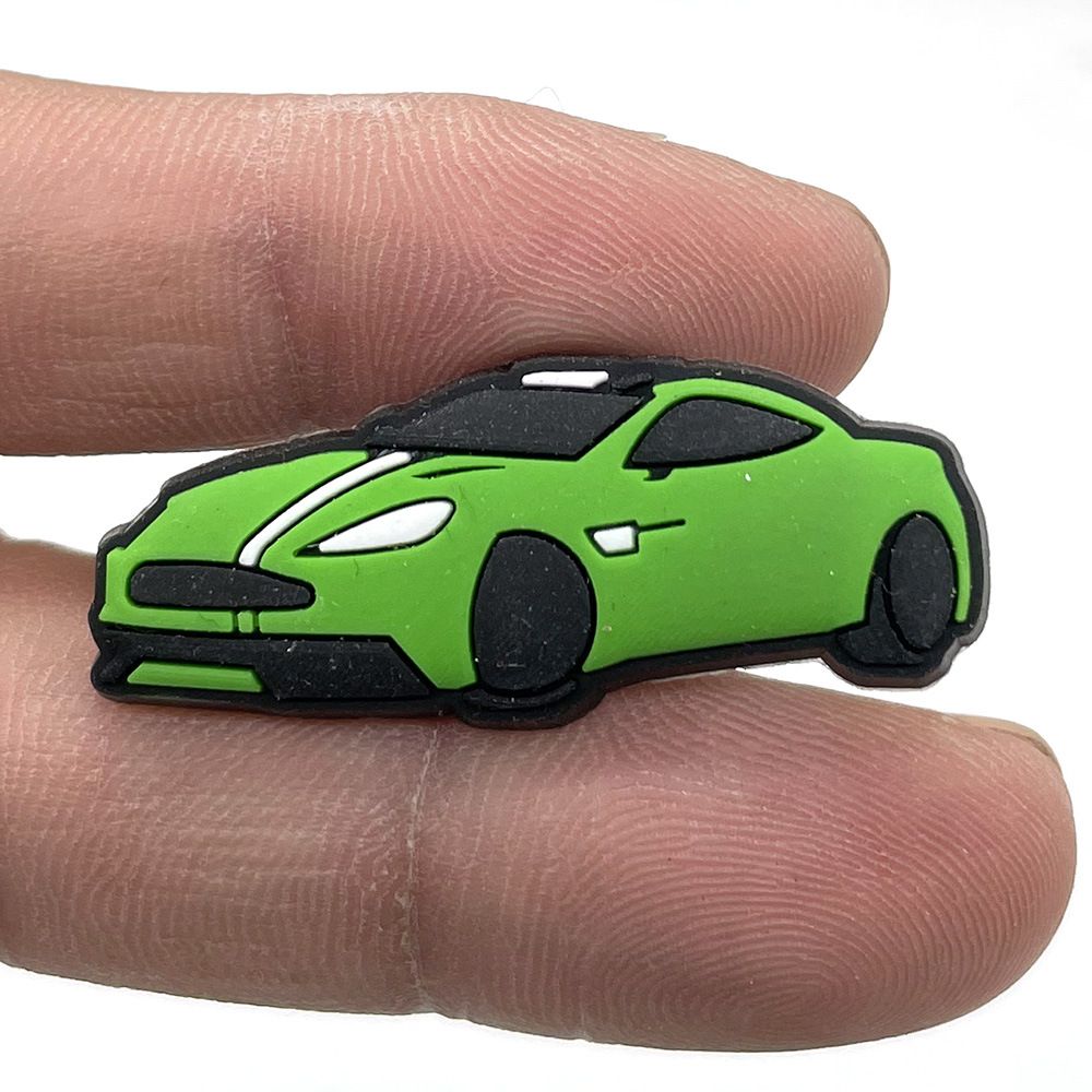 Car Cartoon Soft Rubber Shoes Flower Shoe Buckle Personality DIY Garden Shoes Decorative Buckle Accessories Accessories_vogvips.com
