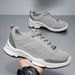 Men'S Breathable Knit Athletic Shoes - Comfortable, Shock-Absorbing, Non-Slip Lace-Up Running Shoes, All-Season Mid-Top, For Jogging And Walking, Athl_vogvips.com