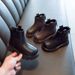 26ss 2025 Leather Spring Sing Litt Girls' Short Children's Martin Soft So Autumn Winter Fece Cotton Boots British Girls'_vogvips.com