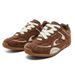 Gu Yun | Korean Version 2025 Autumn New Flat Bottomed German Training Women's Pink Brown Three Color Forrest Gump Casual_vogvips.com