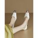 Chic French-Inspired Pointed-Toe Stiletto Pumps – Elegant Metallic-Toe PU Leather Heels With 7cm Slim Heel – Classic Black & Nude For Office & Evening_vogvips.com