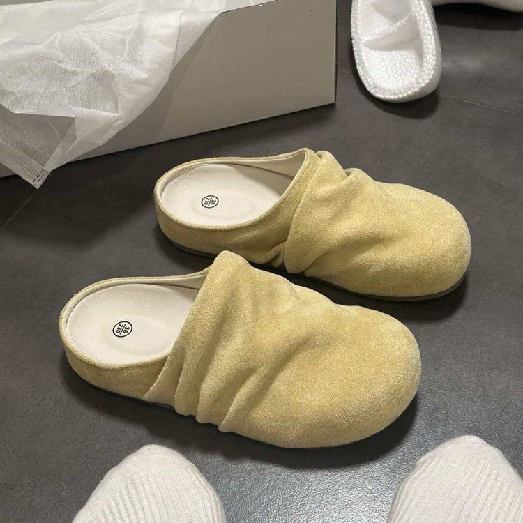 2026 Spring New Vintage Slip-on Closed-toe Half-slippers_vogvips.com