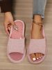 Women's Summer Striped Simple Fashionable Indoor Home Cool Slippers For Wooden Floor Silent Design_vogvips.com