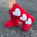 Winter New Flat Long Tube Furry With Fleece Lining, Thickened, Waterproof, Warm, Heart-Shaped Snow Boots For Women_vogvips.com