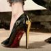 New Sharp-edged Scepter Pointed-toe Red-soled Women's Shoes, Sexy Mature Lady Style Black_vogvips.com