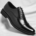 Wenzhou 2025 Three-Joint Suit Business Formal Leather Men's Pointed Commuting Office Shoes_vogvips.com