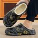 New Stylish Men Casual Slippers Big Size Winter Warm Home Slippers Non-Slip Male Cotton Shoes Waterproof Soft EVA Slippers 38-47_vogvips.com