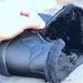 2024 New Women's Mid-Calf Thick Plush Waterproof Non-Slip Indoor And Outdoor Side Zipper Cotton Boots Size 46_vogvips.com