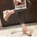 10CM Wedge Thick Sole Peep Toe Sandals High Heel Waterproof Platform Women's Outdoor Patchwork Straw Woven Non-Slip_vogvips.com