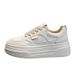2026 Spring New White Sneakers, Thick-Soled, Breathable, Versatile, Lightweight, Casual, Height-Increasing, Thin Sports_vogvips.com