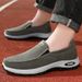 Euro Step Men's Autumn New Casual Old Beijing Cloth Slip-On Single Dad Soft Sole Comfortable Work Shoes_vogvips.com