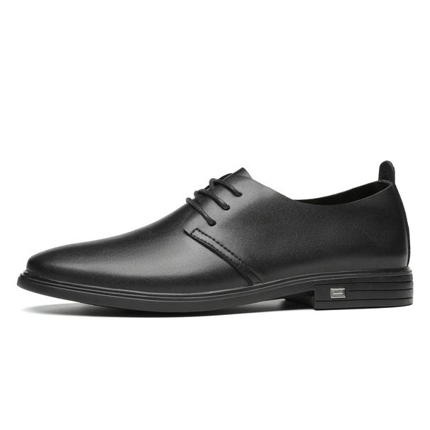 Men's Round Head Leather Shoes Formal Leather Shoes Casual Men's Lazy Single Shoes_vogvips.com