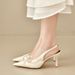 Light Luxury French Style High-heeled Sandals, 2026 New Versatile Elegant Bow Pointed Toe Stiletto Sandals For Women_vogvips.com