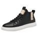 Men's Casual High-top Board Shoes First Layer Cowhide Large Size Men's Sports Comfortable Sheepskin Tide White Shoes_vogvips.com