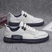 Men's small white shoes breathable board shoes men's shoes round head all match men's low-top casual shoes_vogvips.com