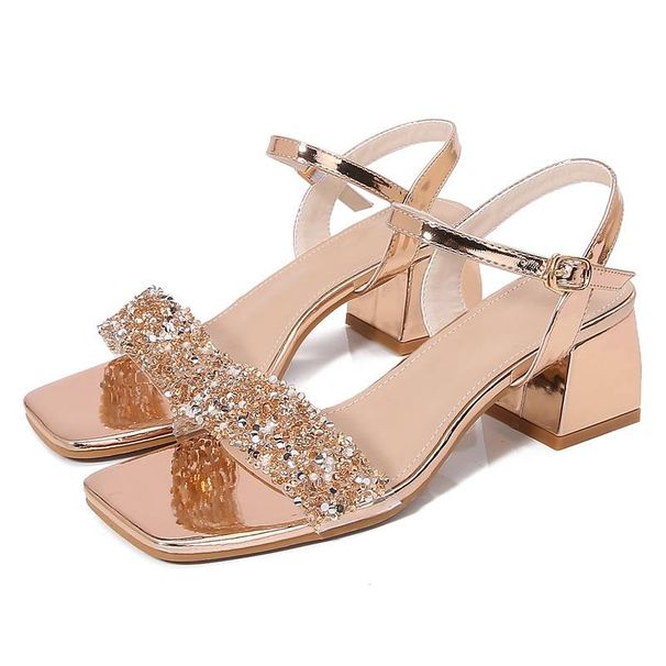 Bohemia New Fashion Rhinestone Slippers Platform High Heels Women's Shoes_vogvips.com
