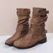 The Popular Mid-calf Boot Women's 25 Autumn/Winter New Style Color: 123_vogvips.com