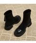 2025 Retro-style Dr. Martens Boots, Women's Rear Zipper Skinny Boots With Velvet Cotton Boots_vogvips.com