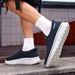Couple's Walking Shoes, Men's Breathable Fly-knit Slip-on Sneakers, Women's Soft-soled Lightweight Casual Shoes_vogvips.com