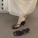 French Chic Stiletto Sandals: New Crossover Strap Open-toe Slippers For Women - Perfect For Summer, Fairy-tale Heels_vogvips.com