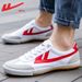 Retro Canvas Shoes For Men, 2026 Spring Classic White Shoes, Breathable Shoes, Unisex Couple Shoes, Low-Top_vogvips.com