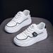 Summer Women's New Breathable White For Female Students Korean Version Trendy Versatile Thick Soled Sports And Leisure_vogvips.com