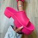 Women’s Shoes Ins Summer New Solid Color Thick Bottom All Match Height Increasing Slippers One Line Outer Wear Shit Stepping Square Head Sandals_vogvips.com
