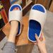 4CM Thick Soled Women, Summer Stay At Home, Indoor Anti Slip, Dual Color Sports Cool EVA, With A Feeling Of Stepping On_vogvips.com
