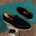 Autumn One Foot Leather Men's High-end Business Casual Korean Version British Black Bean Shoes Lazy Loafers_vogvips.com