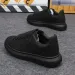 Designer Embossed Platform Lace Up Chunky Thick Soled White Sneakers New Korean Version Style Flat Casual Sports Shoes_vogvips.com