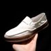 Straight Bean Leather, One Foot, Men's Lazy Shoes, Trendy And Fashionable Thick Soled Loafers_vogvips.com