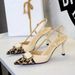 Women's Shoes Banquet Satin Leopard Print Belt Buckle Pointed Toe High Heels With Open Back And Strappy Stiletto Heels For Women_vogvips.com