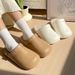 Thick-soled Cotton Slippers For Women, Autumn And Winter, Waterproof, Warm, Non-slip, Plush-lined, -style, Suitable For Home Use And Outdoor Wear For Men_vogvips.com