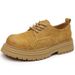 European Warm Series Genuine Leather Martin Boots Low-top 2025 New Summer Breathable Hollow Out Workwear Men's British Style_vogvips.com