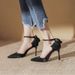 High Heels 2025 Summer New Stuig Poited Toe Weddig Shoes Bride Sati Hollow Shallow Mouth Stiletto Sadals For_vogvips.com