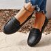 Flat Bean Shoes Women Soft Sole Non-slip Small White Shoes Flat Mouth Comfortable Large Size Women Casual Single Shoes_vogvips.com