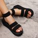 Cross-border Hot-selling Women's Thick-soled 2026 New European And American Style One-strap Heeled Height-increasing_vogvips.com