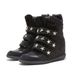 Women's High Top Casual Shoes European American Style Rhinestones Punk Star Rivet Velcro Hidden Wedge Heel Thick Sole_vogvips.com