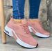 New Fashion Low Top Dad Round Toe Middle Heel Lace Up Mesh Casual Sports Women's Single Shoes Large_vogvips.com