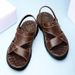 Men’s Shoes Men's Summer New Genuine Leather Beach Shoes Men's Latex Soft Bottom Leather Sandals Dual Purpose Non Slip Daddy Sandals_vogvips.com