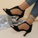 Large Size 2025 Summer High Heels, Women's Side Empty Fashion, Minimalist Style, High-heeled Sandals_vogvips.com