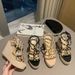 Women's plus Size Wedge Sandals European American Style Roman Espadrille Studded T Strap Versatile Platform Heeled Shoes White Black Red_vogvips.com