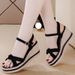 Women S Wedge Heel Shoes With Dresses Can Be Worn As Heightening Sandals For Ladies_vogvips.com